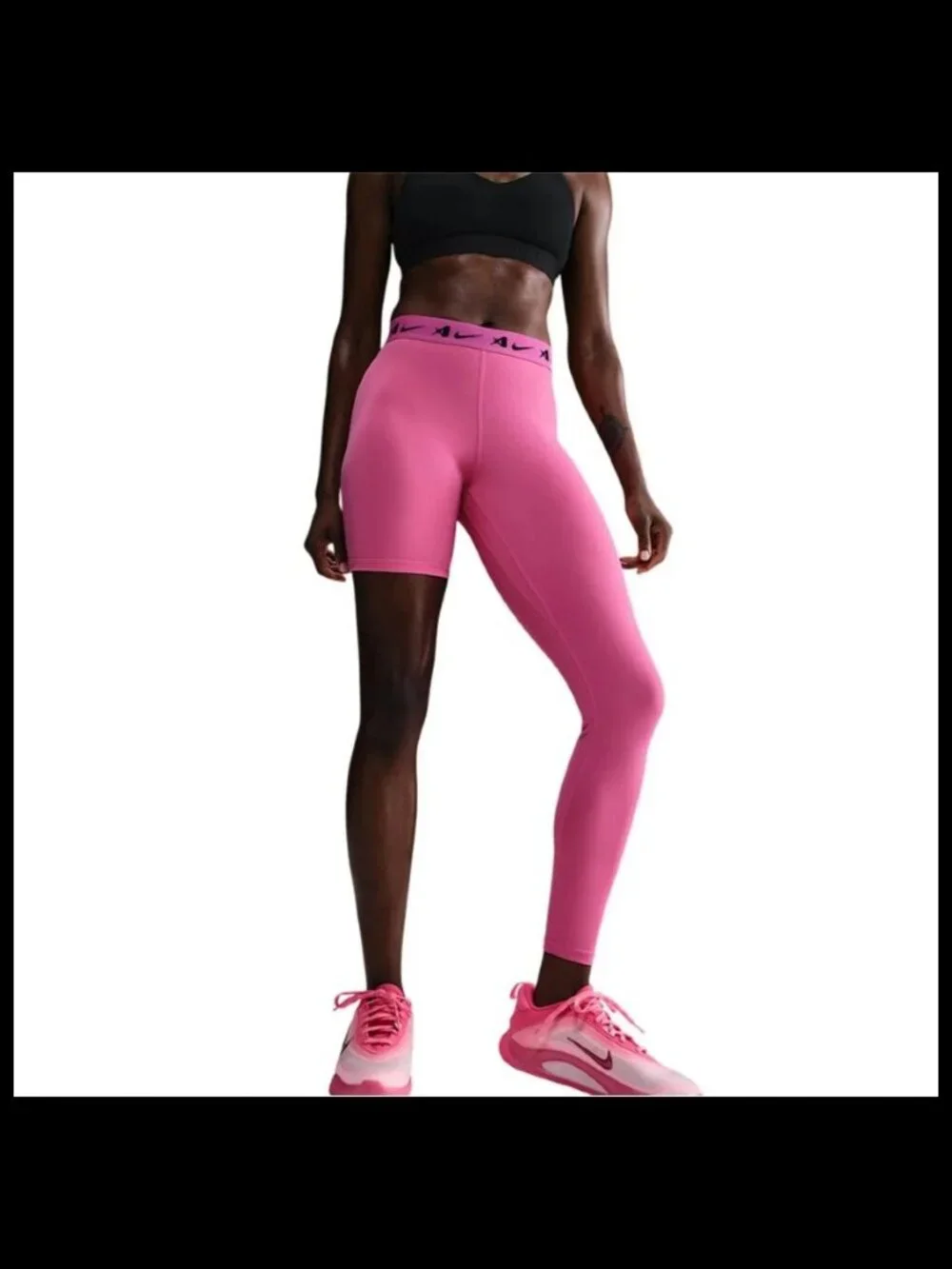 Nike A'ja Wilson A'symmetric Single-Leg Basketball Leggings HQ6455 Pink XL-Tall
